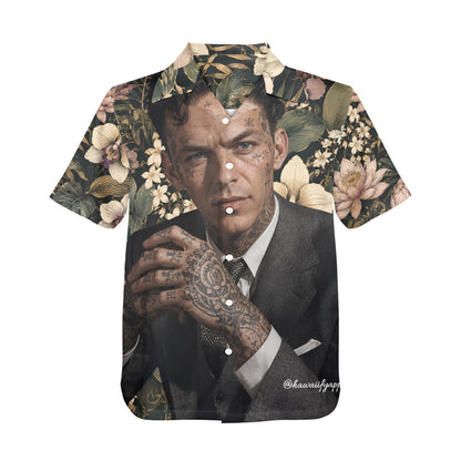Frank Sinatra Hand Tats Men's Hawaiian Shirt