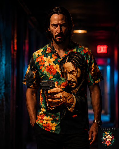John Wick Men's Hawaiian Floral