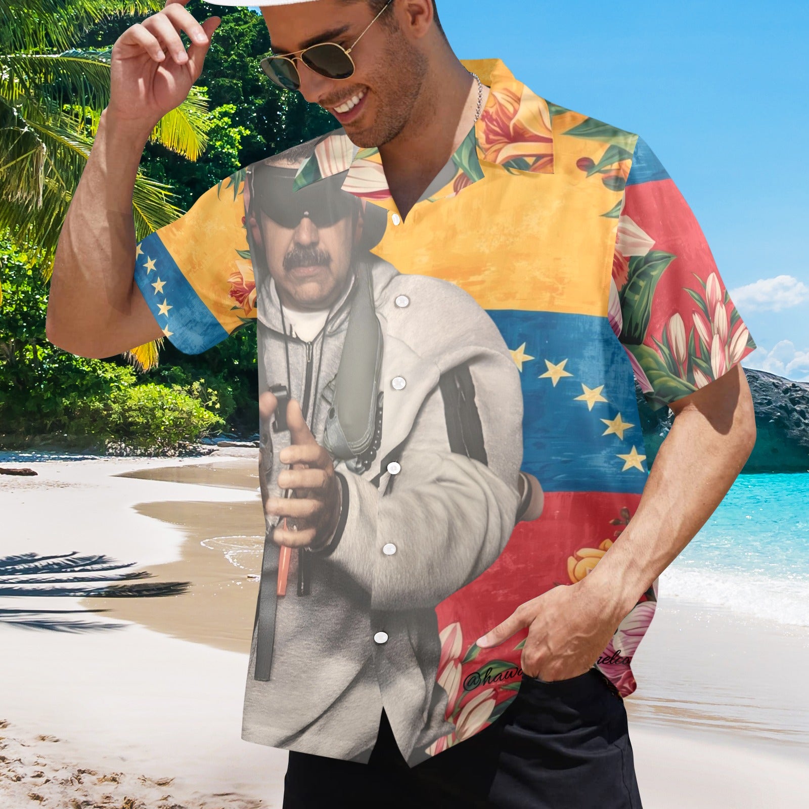 Maduro Kidnapping Hawaiian Shirt (Kidnapped & Made In USA)