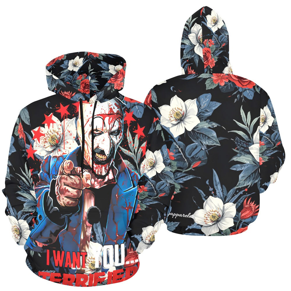 "I Want You Terrified" Halloween Plush Hoodie