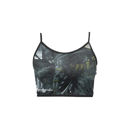 Ninja Batman "Out For Blood" Gotham City Women's Spaghetti Strap Crop Top
