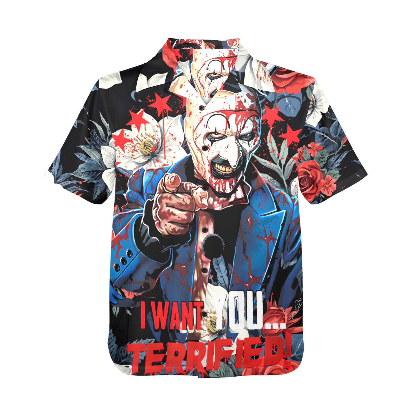 "I Want You Terrified" Halloween Hawaiian Shirt