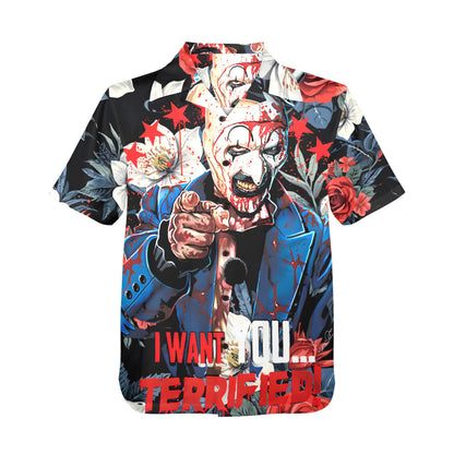 "I Want You Terrified" Halloween Hawaiian Shirt