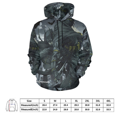 Ninja Batman "Out For Blood" Gotham City Men's All Over Print Hoodie