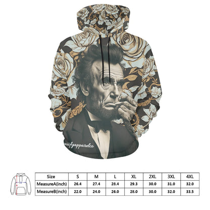 Abraham Lincoln Hand Tats Men's Hoodie