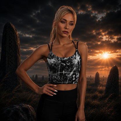 Valhalla - I AM COMING Cropped Yoga Top for Women