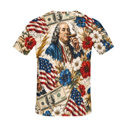 Ben Franklin Printin' Money Men's T-Shirt