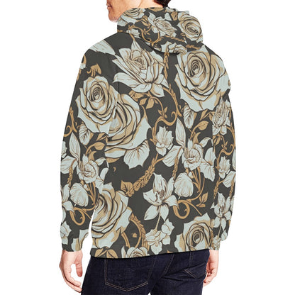 Abraham Lincoln Hand Tats Men's Hoodie