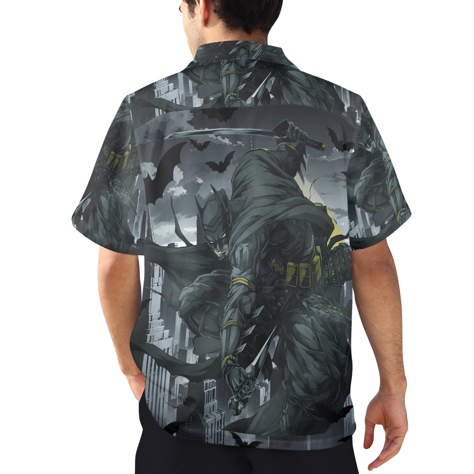 Ninja Batman "Out For Blood" Gotham City Men's Hawaiian Shirt