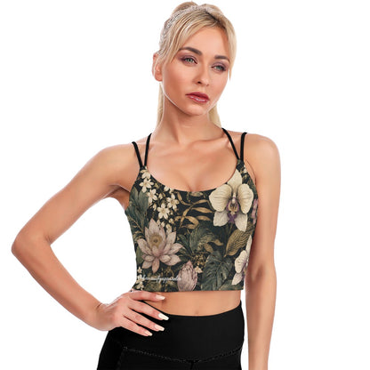 Frank Sinatra Hand Tats Yoga Crop Top