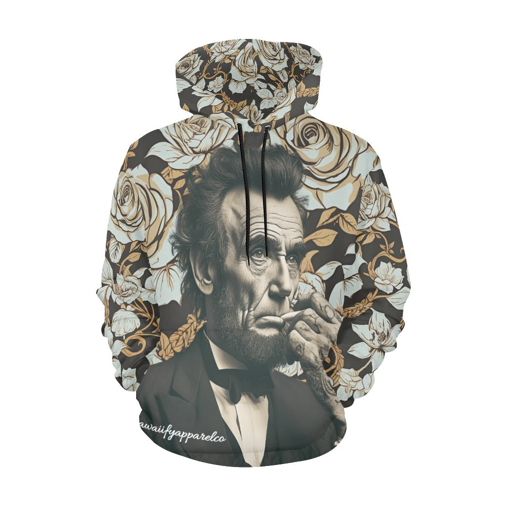 Abraham Lincoln Hand Tats Men's Hoodie