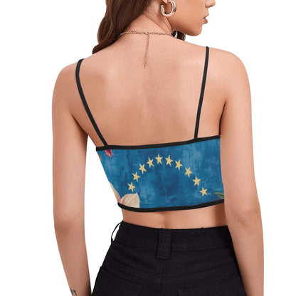 Maduro Kidnapping Women's Spaghetti Strap Crop Top