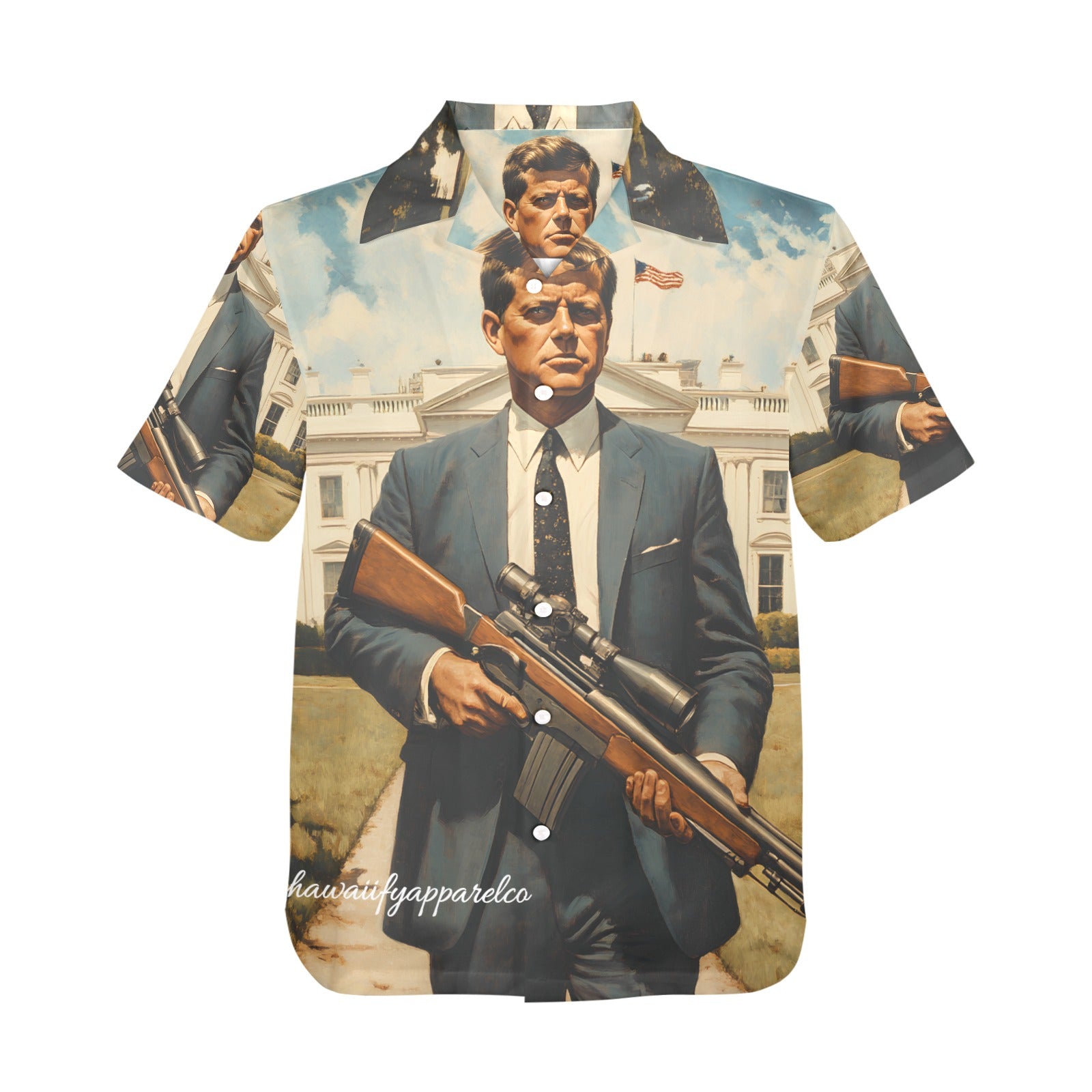 JFK Locked N' Loaded Men's Hawaiian