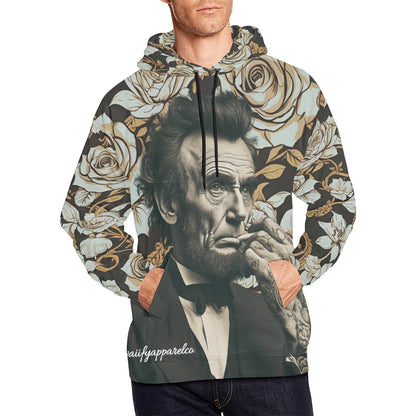 Abraham Lincoln Hand Tats Men's Hoodie