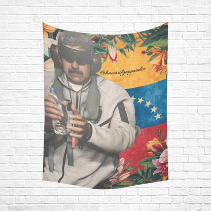Maduro Kidnapping Cotton Linen Wall Tapestry 60"x 80"