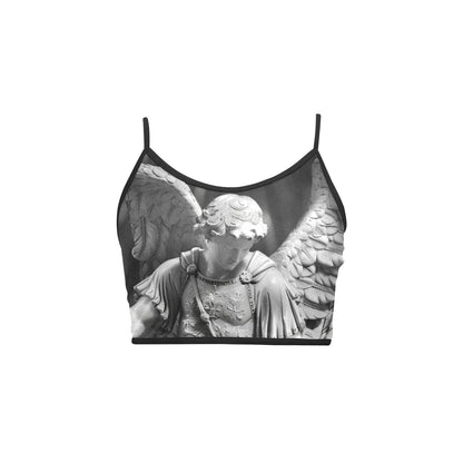 Archangel Michael Women's Spaghetti Strap Crop Top