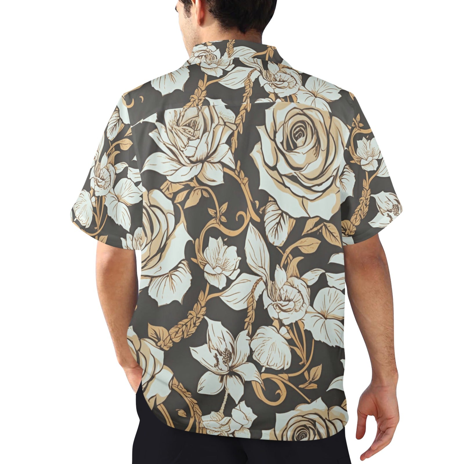 Abraham Lincoln Hand Tats Men's Hawaiian Shirt Made In USA