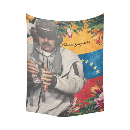 Maduro Kidnapping Cotton Linen Wall Tapestry 60"x 80"