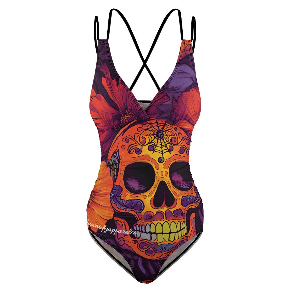 Dia de los Muertos Sunset One-Piece Swimsuit