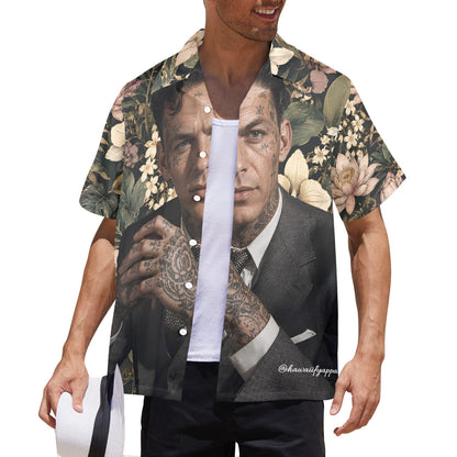 Frank Sinatra Hand Tats Men's Hawaiian Shirt