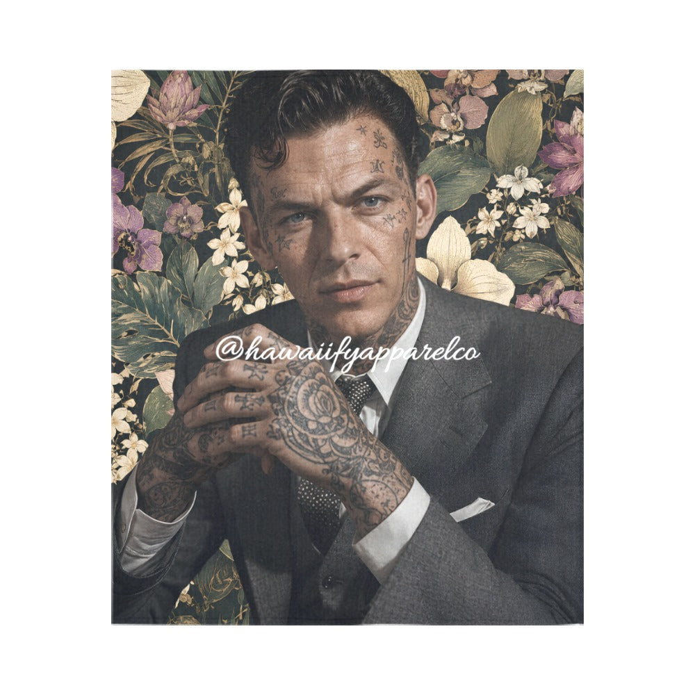 Frank Sinatra Hand Tats Wall Tapestry 51"x 60"