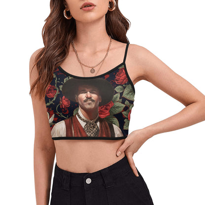 “I’m Your Huckleberry” – Doc Holliday Tombstone Women’s Spaghetti Strap Crop Top | Hawaiify Apparel Co.