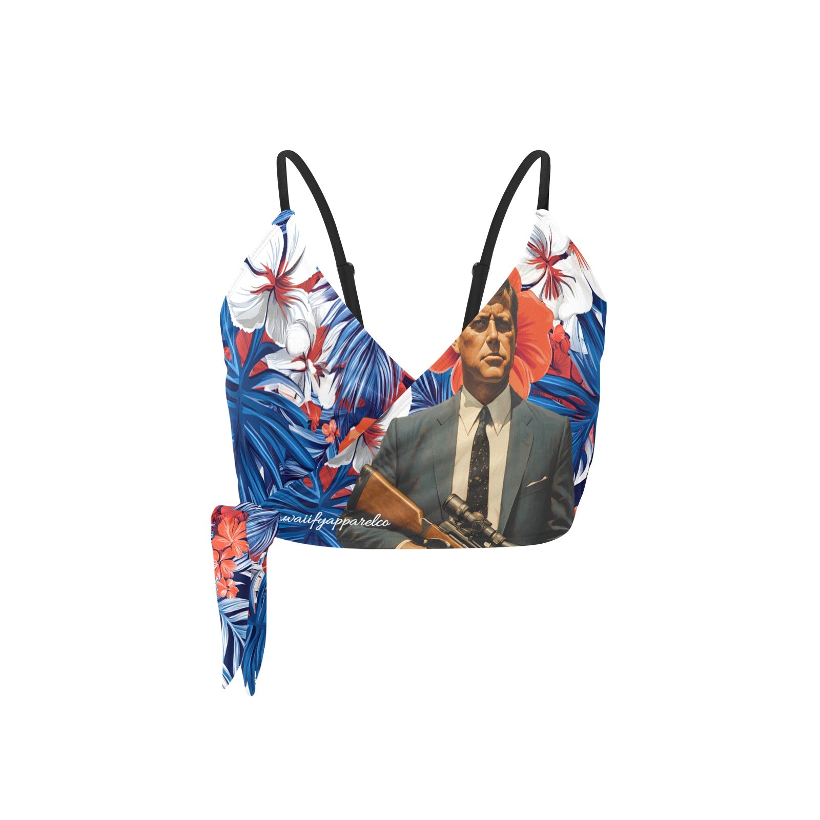 JFK USA Knot Side Bikini Top