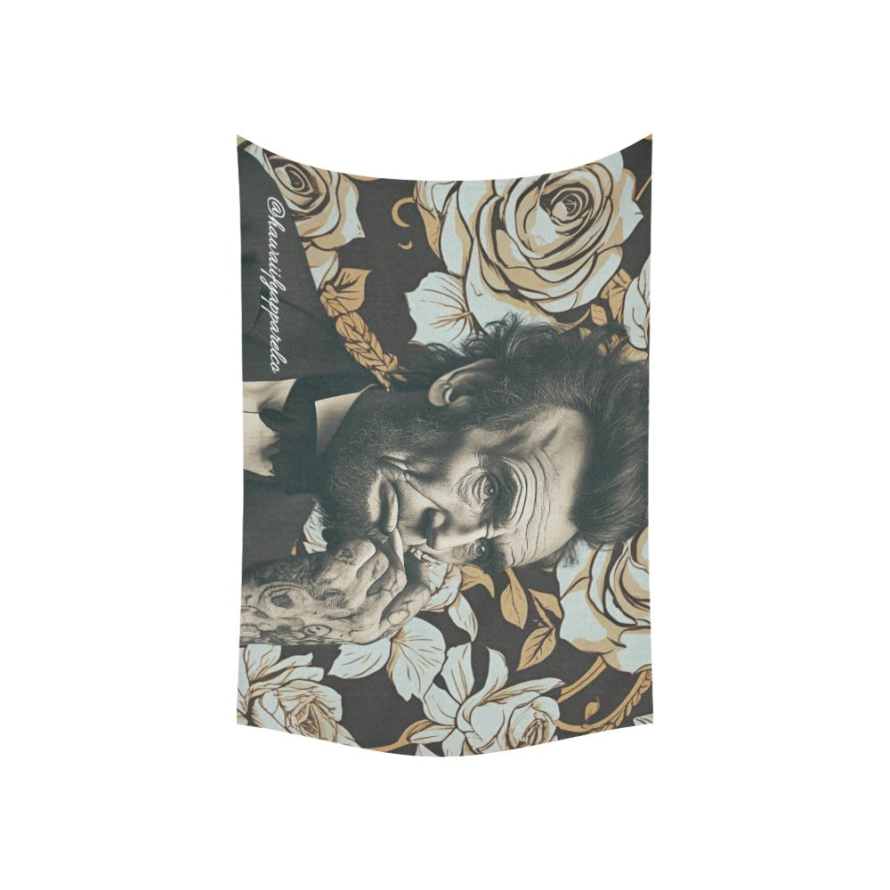 Abraham Lincoln Cotton Linen Tapestry 60"x 40" Made in USA