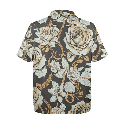 Abraham Lincoln Hand Tats Men's Hawaiian Shirt Made In USA