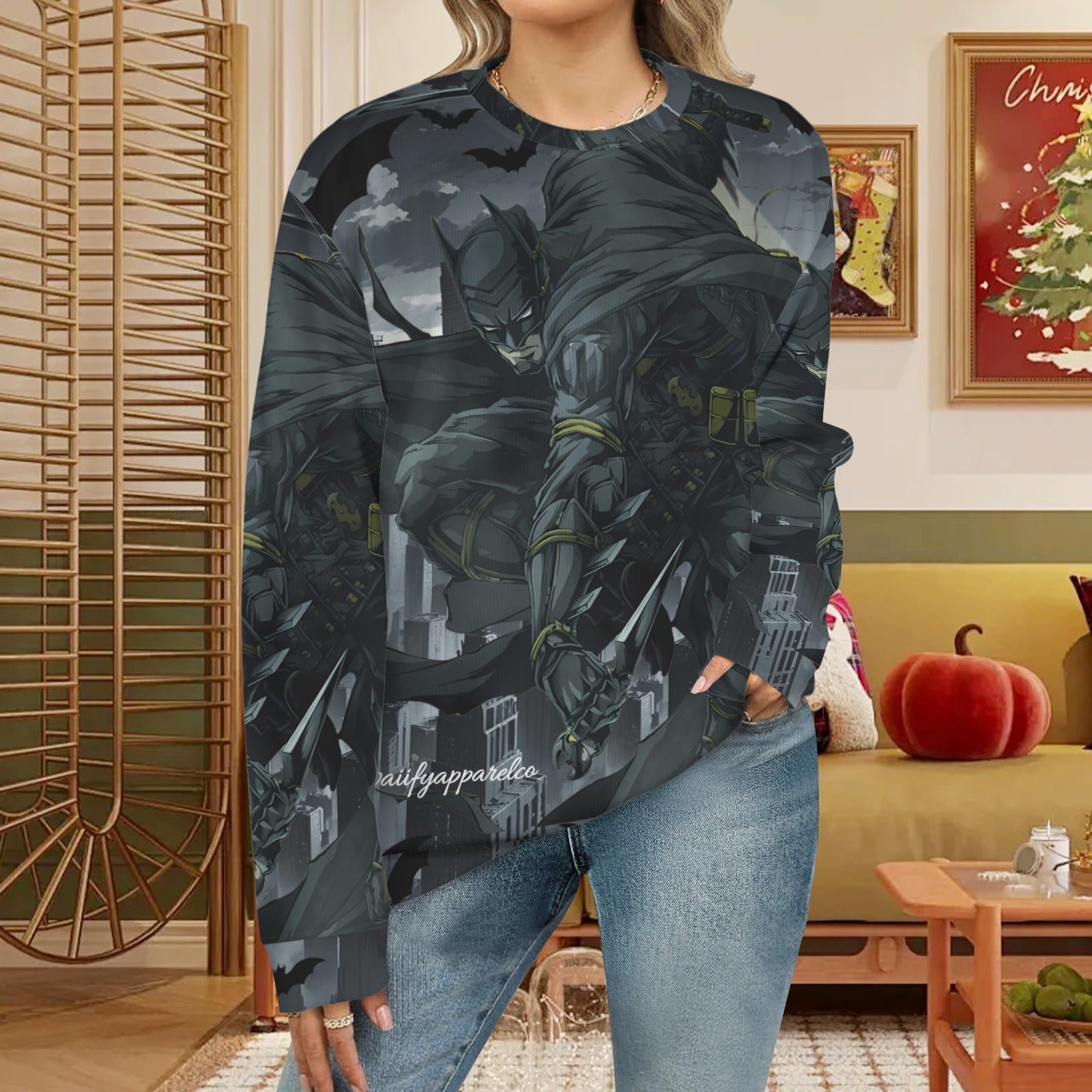 Ninja Batman "Out For Blood" Gotham City Sweater