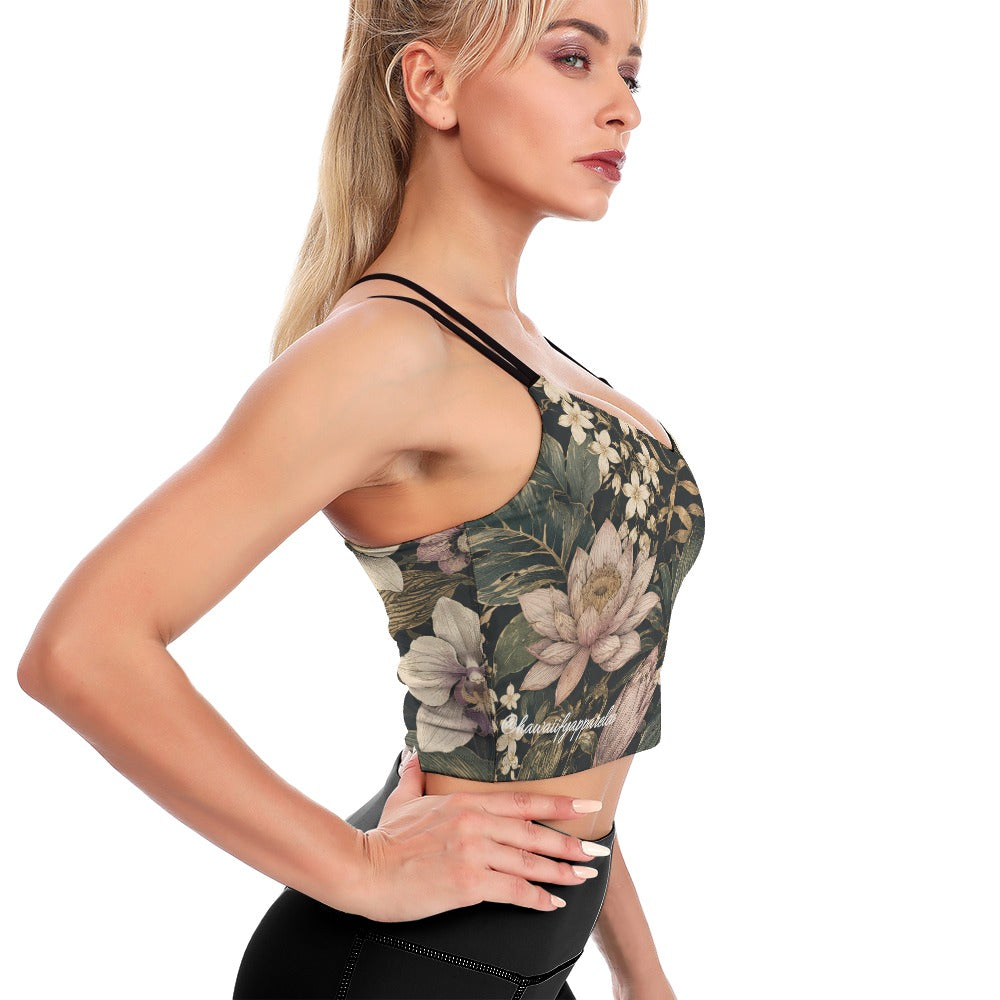 Frank Sinatra Hand Tats Yoga Crop Top