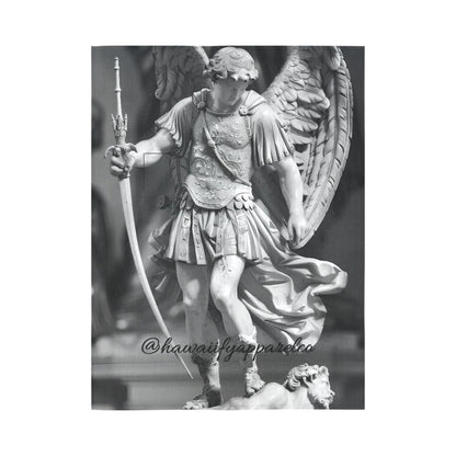 Archangel Michael Cotton Linen Wall Tapestry 60"x 80"