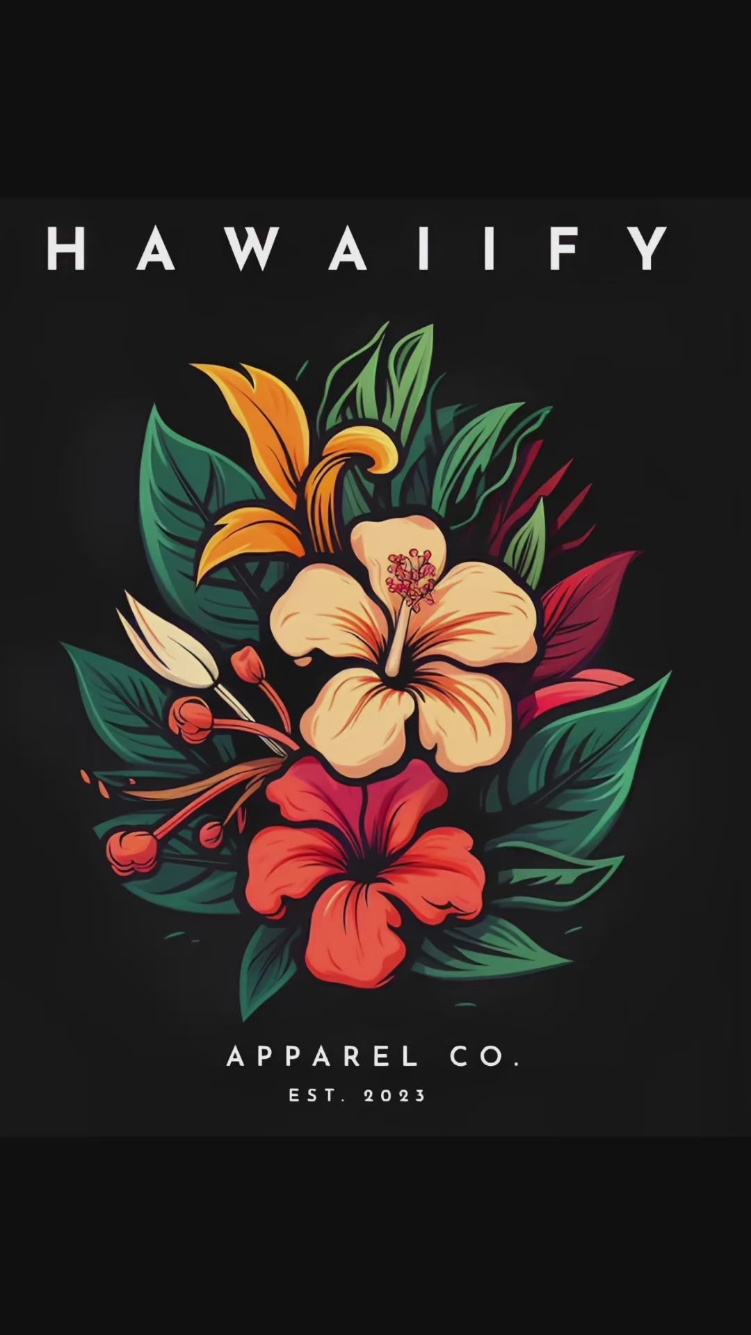 Black Panther Floral Men's Hawaiian Shirt